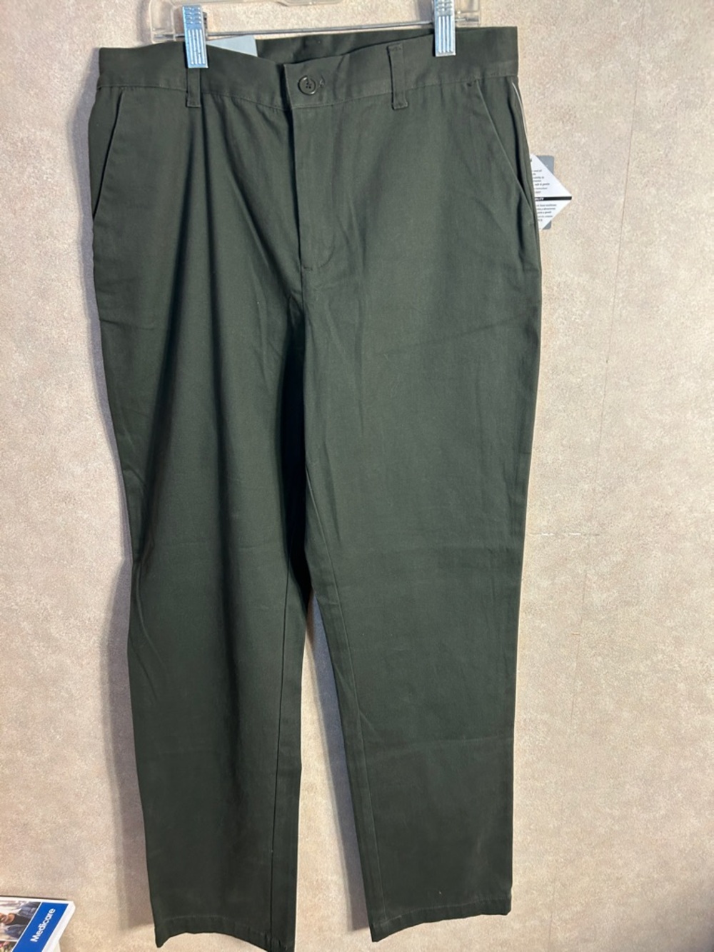 NWT Sonoma Life+ Style Womens High Rise Hunter Green Straight Leg Jean. Sz 8
